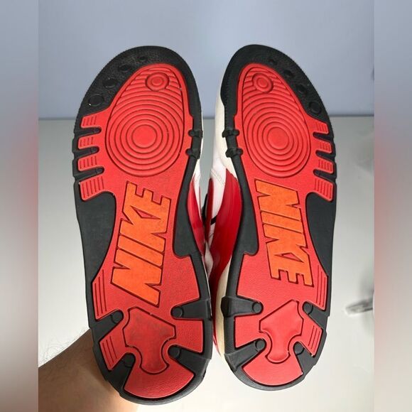 NIKE AIR FORCE III 3 Low 313640 100 MEN'S SIZE 11 RED WHIT SNEAKERS - Picture 6 of 7